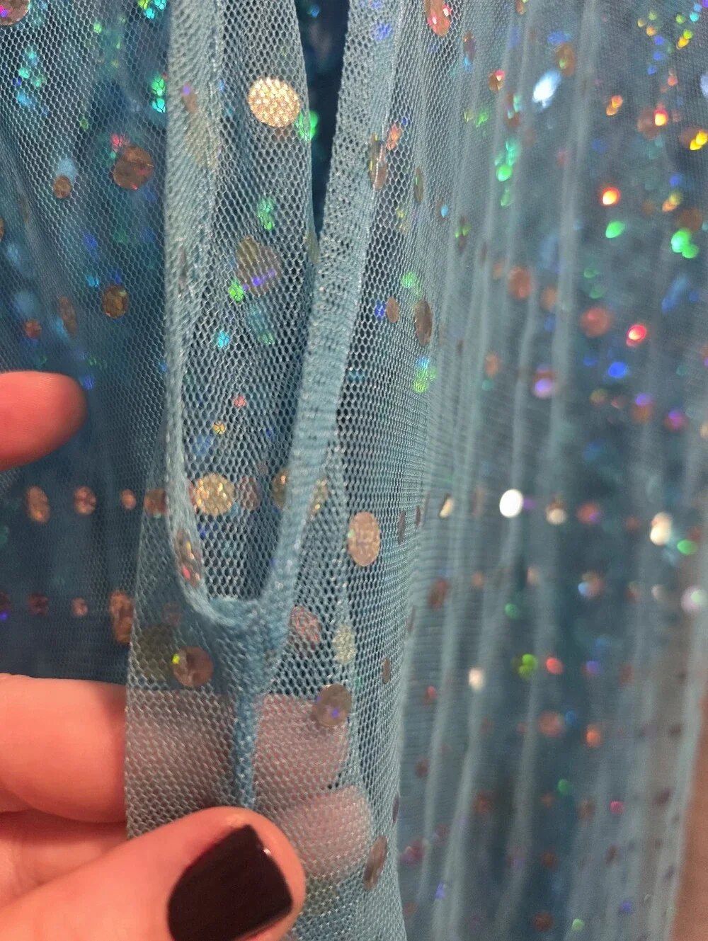 Frozen inspired Girls' Sequin Dress and Cape